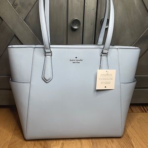 Powder Blue Medium Top Zip Kate Spade Tote ♠️